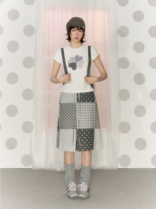 [NECY] printed floral skirt