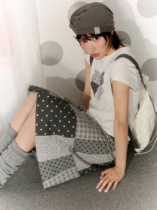 [NECY] printed floral skirt