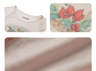 [NECY] deer print tee