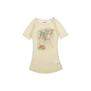 [NECY] deer print tee