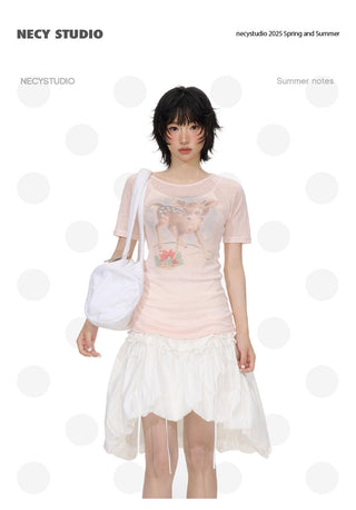 [NECY] deer print tee