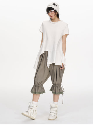 [NECY] ruffled round neck