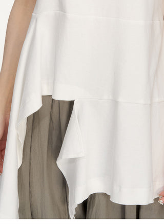 [NECY] ruffled round neck