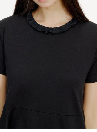 [NECY] ruffled round neck