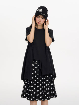 [NECY] ruffled round neck