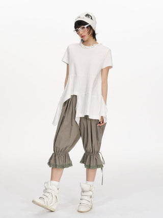 [NECY] ruffled round neck