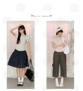 [NECY] waffle dot tee