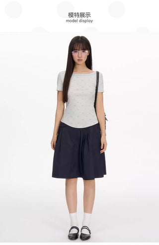 [NECY] waffle dot tee