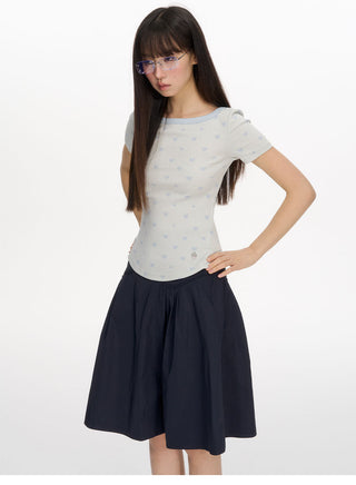 [NECY] waffle dot tee