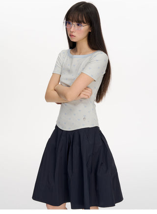 [NECY] waffle dot tee