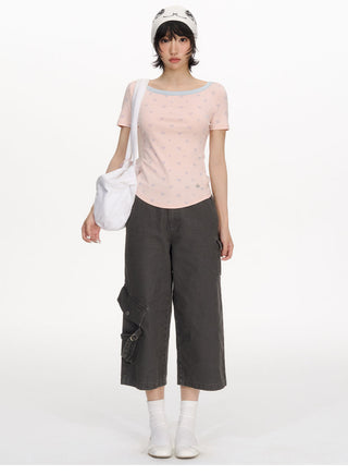 [NECY] waffle dot tee