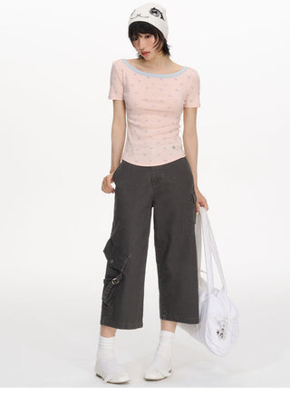 [NECY] waffle dot tee