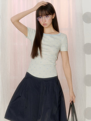 [NECY] waffle dot tee