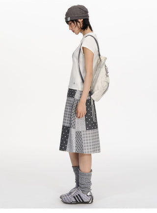 [NECY] clover plaid tee