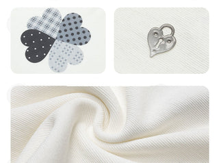 [NECY] clover plaid tee