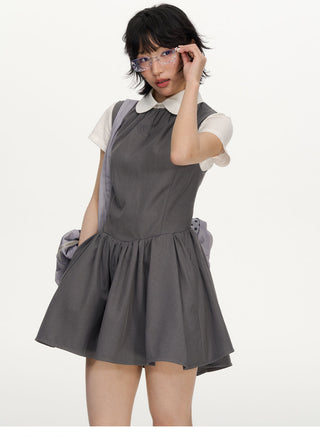 [NECY] wing embroidered dress