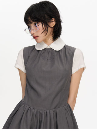 [NECY] wing embroidered dress