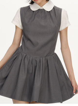 [NECY] wing embroidered dress