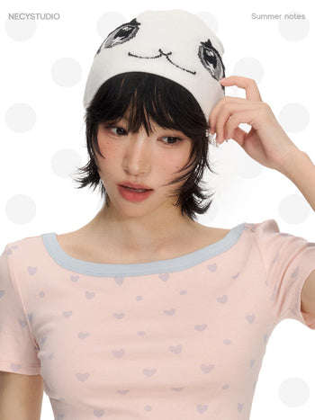 [NECY] knitted cat hat