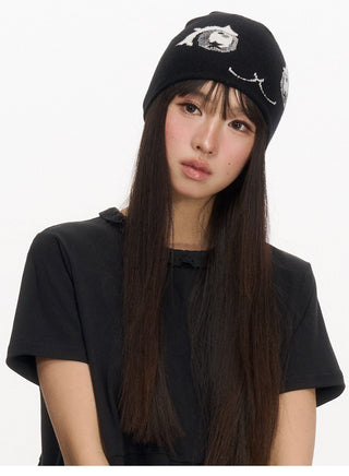 [NECY] knitted cat hat