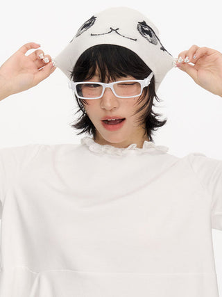 [NECY] knitted cat hat