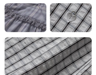 [NECY] plaid shirt dress