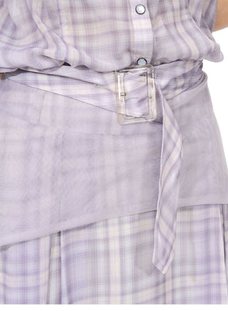 [NECY] plaid shirt dress