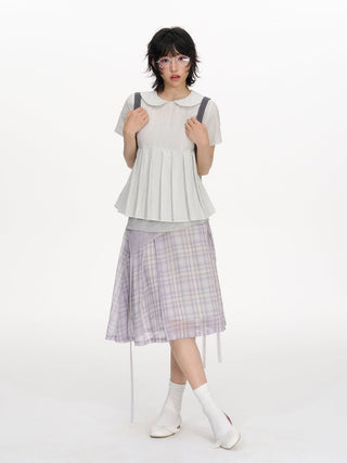 [NECY] plaid shirt dress