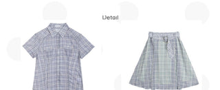 [NECY] plaid shirt dress