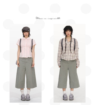 [NECY] gray cropped pants