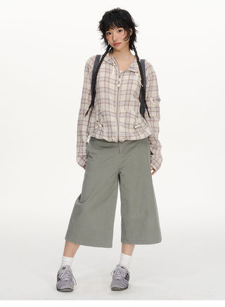 [NECY] gray cropped pants