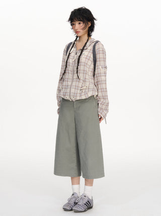 [NECY] gray cropped pants