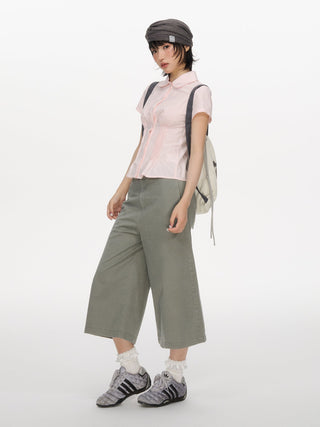 [NECY] gray cropped pants
