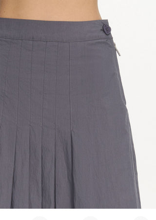 [NECY] pleated midi skirt