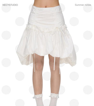 [NECY] lace-up puffy skirt