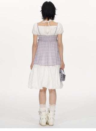 [NECY] lace-up puffy skirt