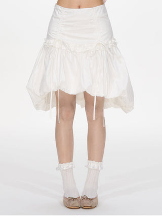 [NECY] lace-up puffy skirt