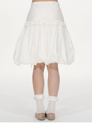 [NECY] lace-up puffy skirt