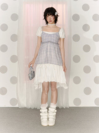 [NECY] lace-up puffy skirt