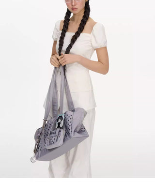 [NECY] rhinestone square shirt