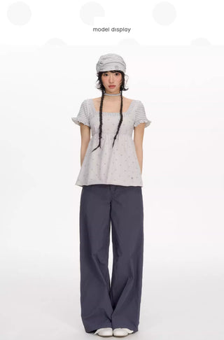 [NECY] striped polka tee