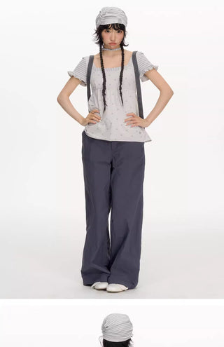 [NECY] striped polka tee