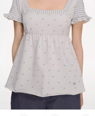 [NECY] striped polka tee