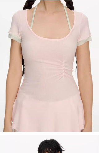 [NECY] contrast halter top