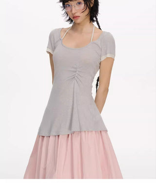 [NECY] contrast halter top