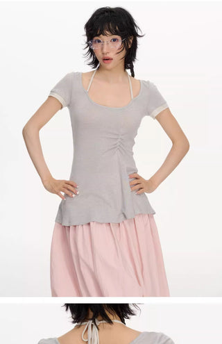 [NECY] contrast halter top