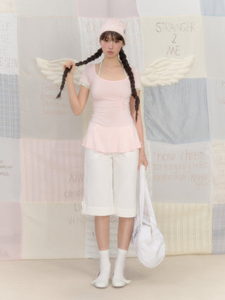 [NECY] contrast halter top