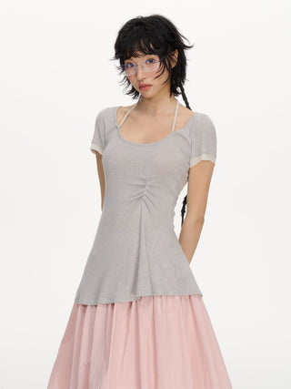 [NECY] contrast halter top