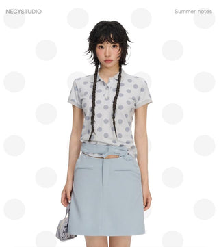 [NECY] polka dot polo