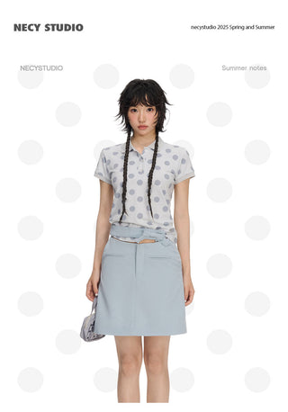 [NECY] polka dot polo